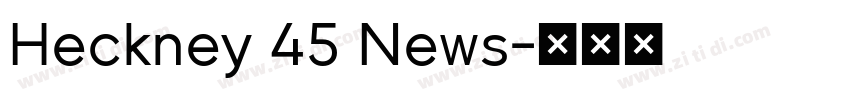 Heckney 45 News字体转换